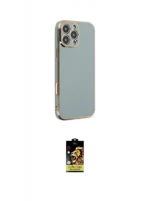 ieg™ iPhone 16 Pro Max Kılıf Yankı Serisi - Siyah Buffer Cam Ekran Koruyucu