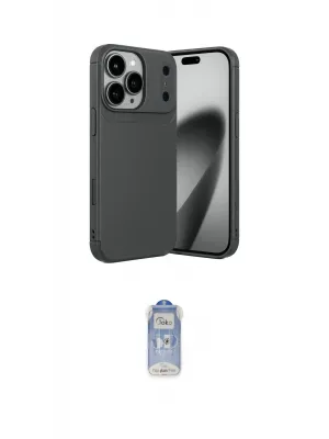 ieg™ iPhone 17 Pro Max Kılıf Eksen Form Prime - Siyah Joko Magic 5D Cam