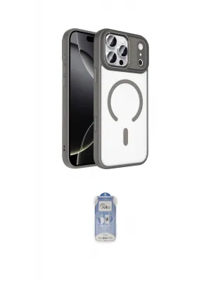 ieg™ iPhone 17 Pro Max Kılıf Kıvılcım Prime - Siyah Joko Magic 5D Cam