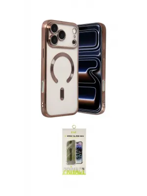 ieg™ iPhone 17 Pro Max Kılıf Nova Işık Özel Seri - Siyah Joko Magic 5D Hayalet Cam