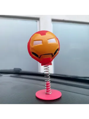 Iron Man Sallanan Kafa Zıp Zıp Marvel Lisanslı