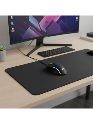 Kaymaz Alt Tabanlı Siyah Mouse Pad 40x30 cm