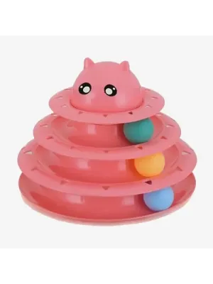 Kedi Başlıklı 3 Katlı Kedi Oyuncağı