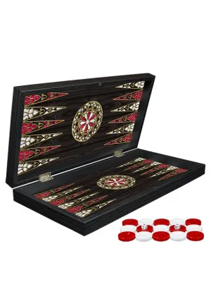 Klasik Sedef İşlemeli Tavla Model 2
