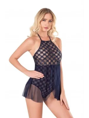 ieg™ Lacivert Bodysuit Gecelik