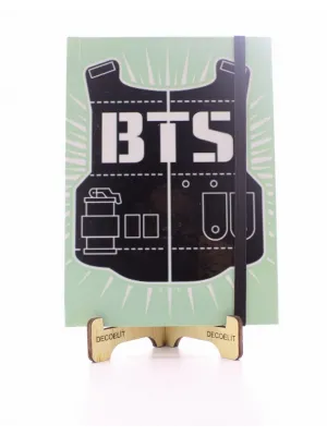 Lastikli Noktalı Sert Kapak BTS Defter