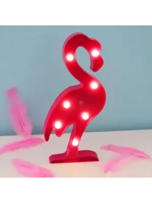 Led Işıklı Flamingo Gece Lambası