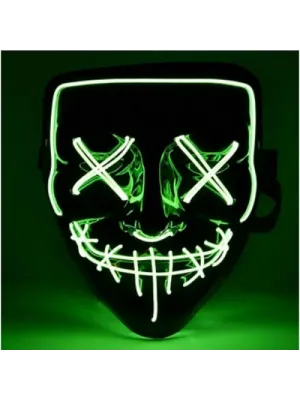 LED Işıklı Yeşil Maske