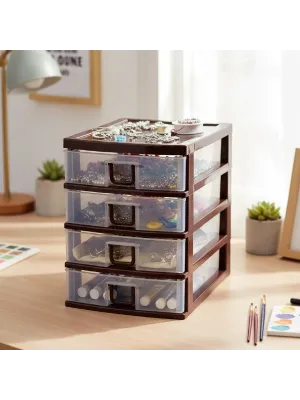 Mini 4 Çekmeceli Komidin Organizer