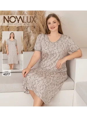 ieg™ Noyalux 4077 Kadın Battal Kısa Kol Elbise Gecelik