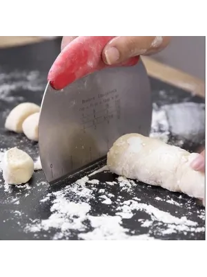 Paslanmaz Çelik Hamur Kesme ve Şekillendirme Spatulası
