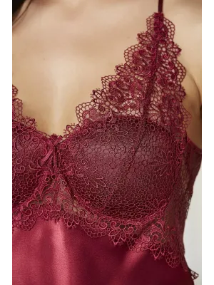ieg™ Pierre Cardin 6040 Kısa Gecelikli 6lı İpek Set