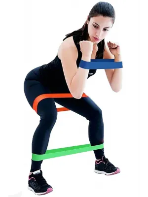 Pilates Direnç Lastiği Seti 5 Adet