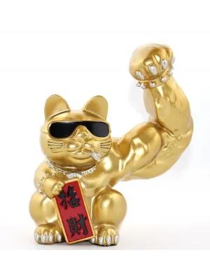 Polyester Şanslı Kedi Figürü Model 2