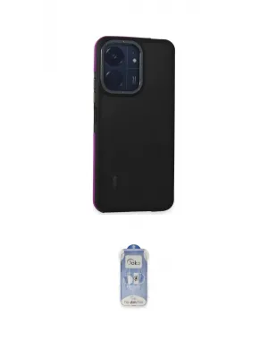 ieg™ Redmi 13C Kılıf Eksen Işık - Siyah Joko Magic 5D Cam