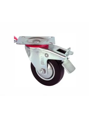ieg™ Servis Tekeri - Tablalı Frenli Siyah Döner - Çap 100 mm