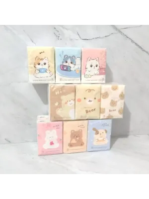 Sevimli Figürlü Çocuk Mendili 9lu Paket
