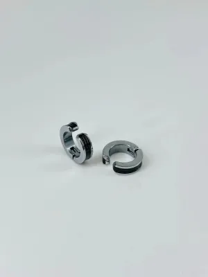 IEG - Sıkıştırma Çelik Erkek Küpe