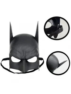 Siyah Çocuk Batman Maskesi Lastikli
