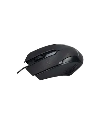 Siyah Mat Desenli USB Kablolu 3D Optik Mouse