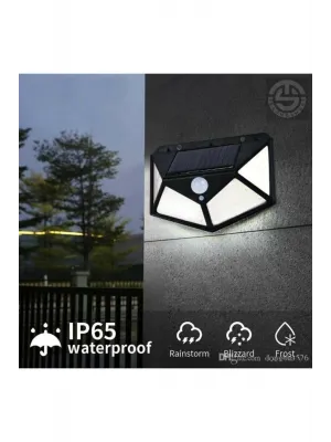 Solar Bahçe Aydınlatma Lambası 100 Led