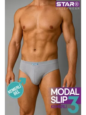 ieg™ Star 109 Erkek 3lü Modal Slip