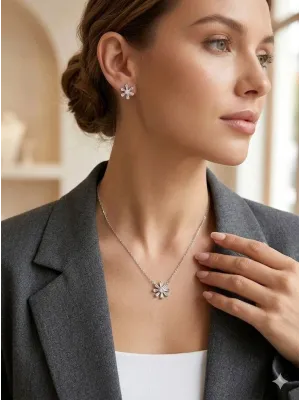 IEG - Taşlı Çiçek Detaylı Set