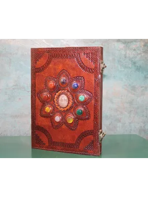 Taşlı Deri Defter Model 14