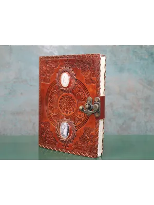 Taşlı Deri Defter Model 2