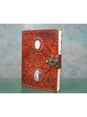 Taşlı Deri Defter Model 9