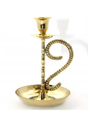 Tekli Pirinç Şamdan Model 1