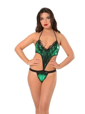 ieg™ Yeşil  Deri ( Lame ) Gecelik - 406