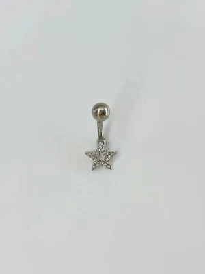 IEG - Yıldız Detaylı Göbek Piercing