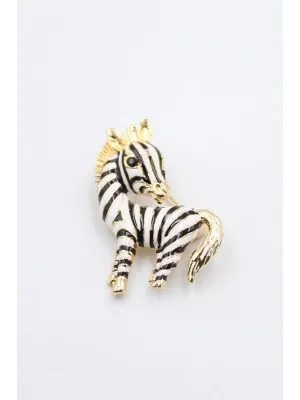 IEG - Zebra Broş - Çok Renkli