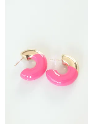 ietaks™ CCB Pembe Gold Çift Renk Küpe