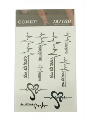 İmzalı Tattoo Dövme Sticker