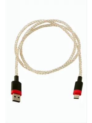 Işıklı Type-C USB Data Şarj Kablosu
