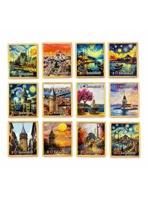 İstanbul Temalı Buzdolapı Süsü Magnet Alk5404