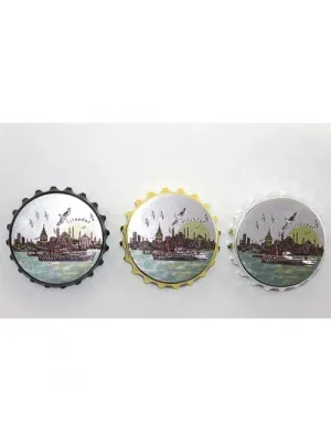 İstanbul Temalı Gazoz Kapağı Magnet - Model 1