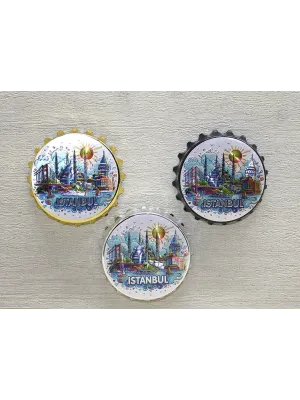 İstanbul Temalı Metal Magnet Alk4341
