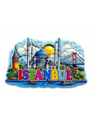 İstanbul Temalı Silikon Buzdolapı Süsü Magnet Alk5374