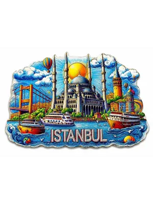 İstanbul Temalı Silikon Buzdolapı Süsü Magnet Alk5375
