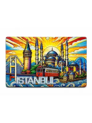 İstanbul Temalı Silikon Buzdolapı Süsü Magnet Alk5377