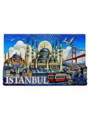 İstanbul Temalı Silikon Buzdolapı Süsü Magnet Alk5379