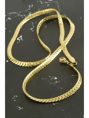 İtalyan Zincir Çelik Kolye 55 cm