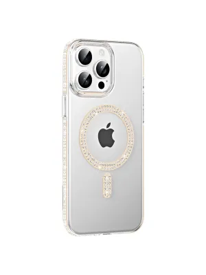 Joko Apple İphone 15 Pro Max Move Taşlı Magsafe Kapak - Pembe