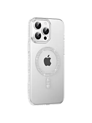 Joko Apple İphone 15 Pro Move Taşlı Magsafe Kapak - Natural Grey