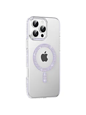 Joko Apple İphone 16 Pro Move Taşlı Magsafe Kapak - Lila