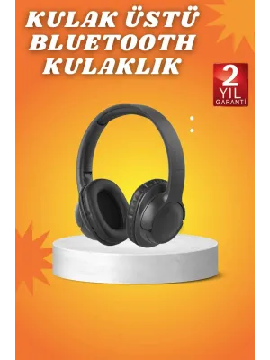 Kablosuz Bluetooth Kulaklık Kulak Üstü Mikrofonlu 5.0 Bluetooth Anc Özelliği