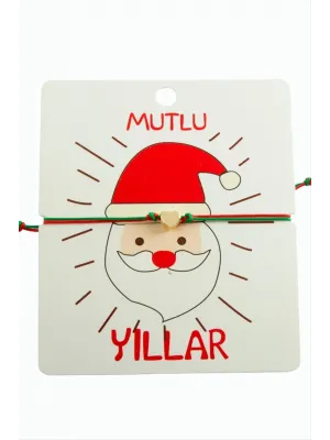 Kalp Çift İpli Yılbaşı Bilekliği